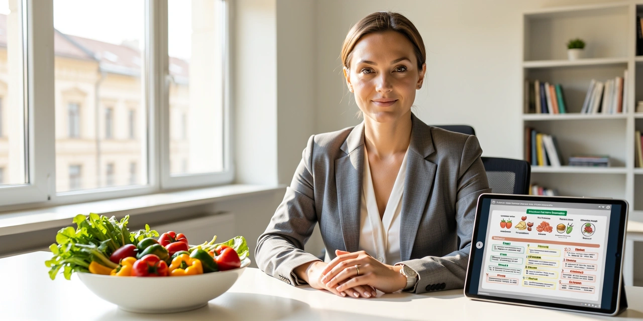 GoodFoodCoach alapító szakértője munka közben